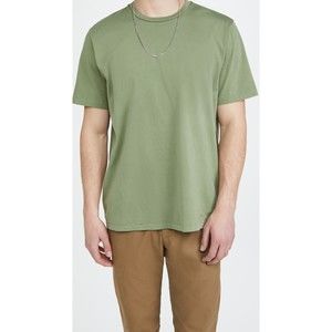 Frame Mens Perfect Classic Crewneck Short Sleeve T-Shirt GREEN  XL
